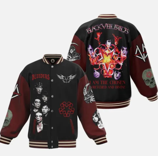 Discover HOT Black Veil Brides New Baseball Jacket For Fan Gift For Christmas