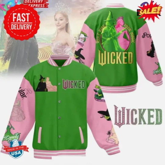 Wicked The Musical Special Baseball Jacket Gift For Christmas