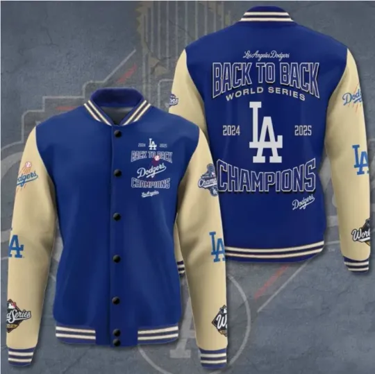 Discover Dodger Back To Back 2025 Baseball Jacket Gift For Christmas