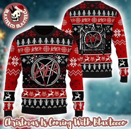 Discover Slayer Christmas Ugly Sweater Gift for Fans