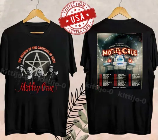 Discover Mötley Crüe Announces 2026 North American Tour T-Shirt