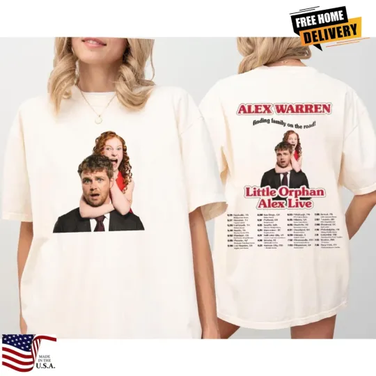 Discover Vintage Alex Warren Shirt, 2026 Tour T-Shirt