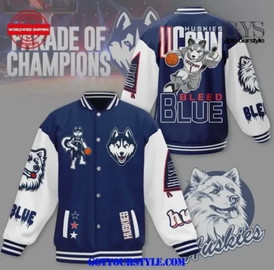 Discover Huskies Parade Of Champions Baseball Jacket Gift For Christmas