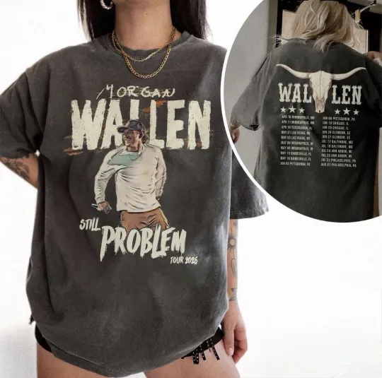 Discover Wallen Western Still The Problem 2026 Tour Merch Custom T-shirt