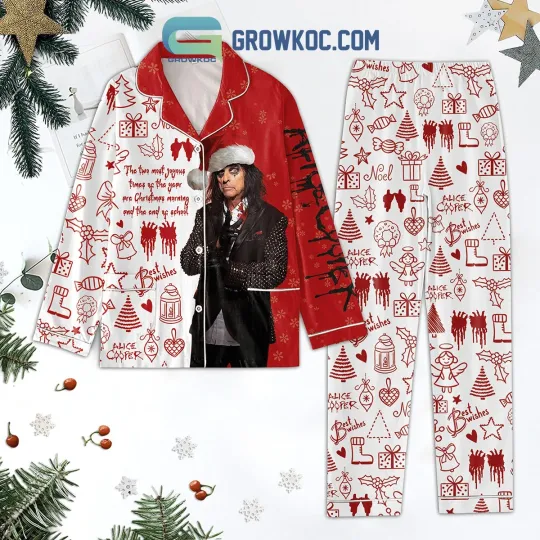 Discover Alice Cooper Best Wishes For Christmas Pajamas Set