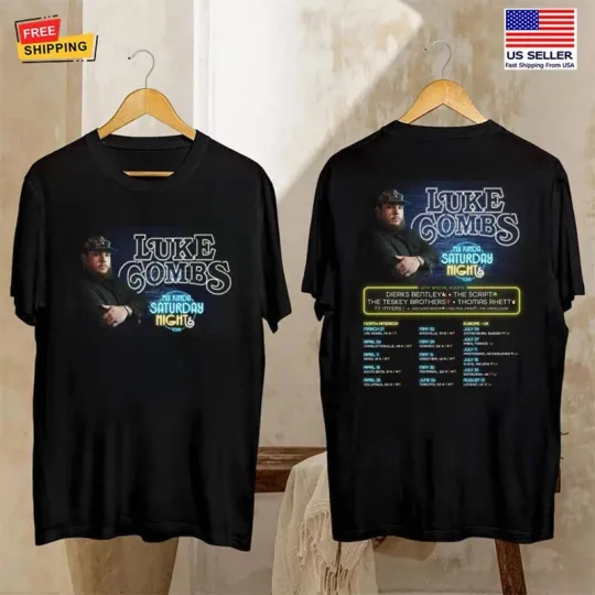 Discover 2026 Lukee Comb My Kinda Saturday Night Tour T-shirt, Fan Gift Country Music Tee