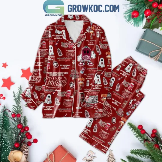 Discover Dr Pepper My Blood Type Is Dr Pepper Christmas Polyester Pajamas Set