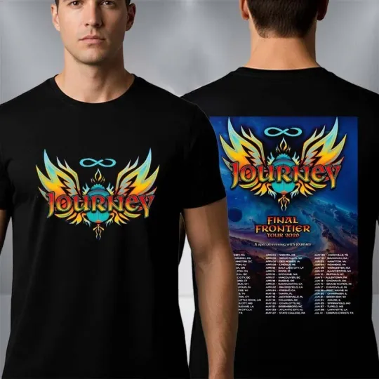 Discover Journey Band Final Frontier Tour 2026 Fan Gifts Unisex T-Shirt
