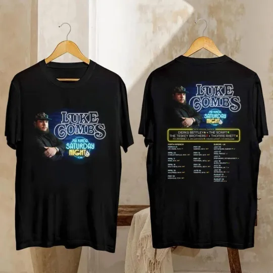 Discover Lukee Comb My Kinda Saturday Night Tour 2026 Shirt, Lukee Comb Tour 2026 T Shirt