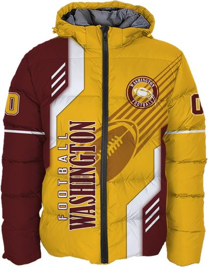 Discover Mens Football Comfort Colors Custom Name Number Lightweight Water-Resistant Down Jacket Puffer Coat S-5XL