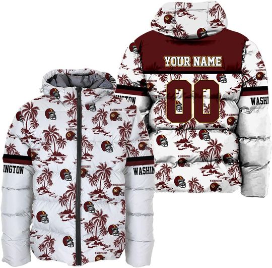 Discover Men Football Custom Puffer Jacket Lightweight Hooded Insulated Winter Coat Windproof Zipper Down Jacket