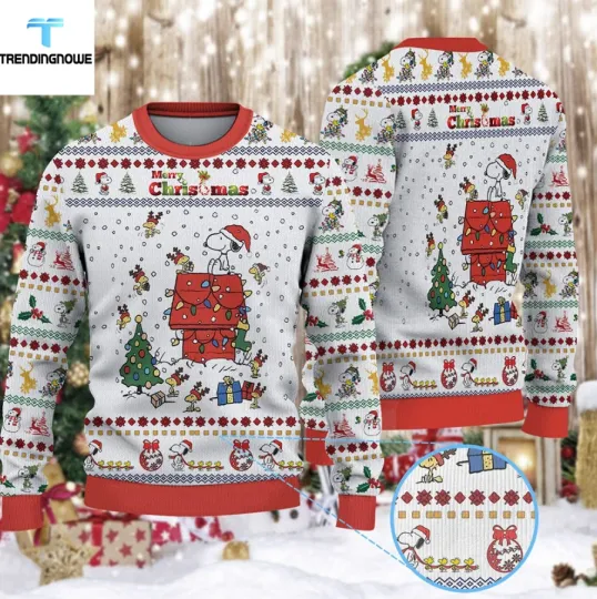 Discover Snoopy Merry Christmas 2025 Ugly Christmas Sweater