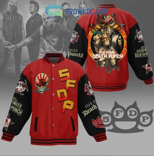Discover Five Finger Death Loyal Fan Red Design Baseball Jacket
