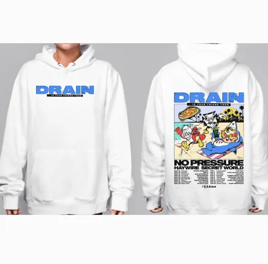 Discover Drain Is Your Friend Tour 2026 Double Sided Hoodie