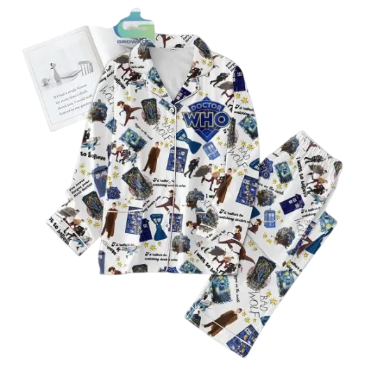 Doctor Who Bad Wolf Polyester Pajamas Set