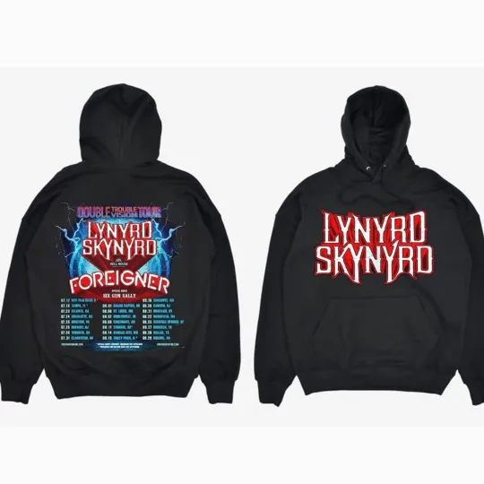 Lynyrd Skynyrd Double Trouble Vision Tour 2026 Unisex Hoodie
