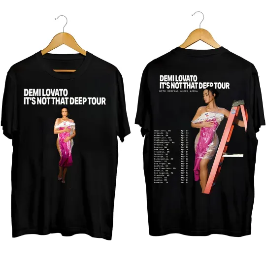Discover Demi Lovato It's Not That Deep Tour 2026 Shirt, Demi Lovato Concert T-Shirt