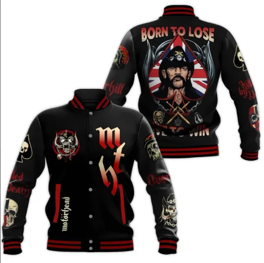 Discover Motorhead Born To Lose Live To Win Baseball Jacket Gift For Christmas