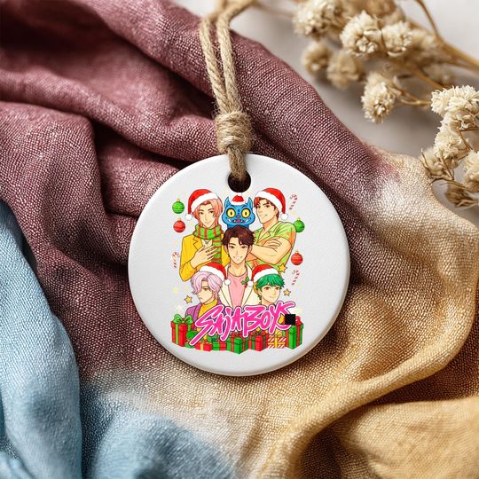 Anime Inspired Demon Hunter Ornament, Porcelain Huntrix Charm, Printed One Side