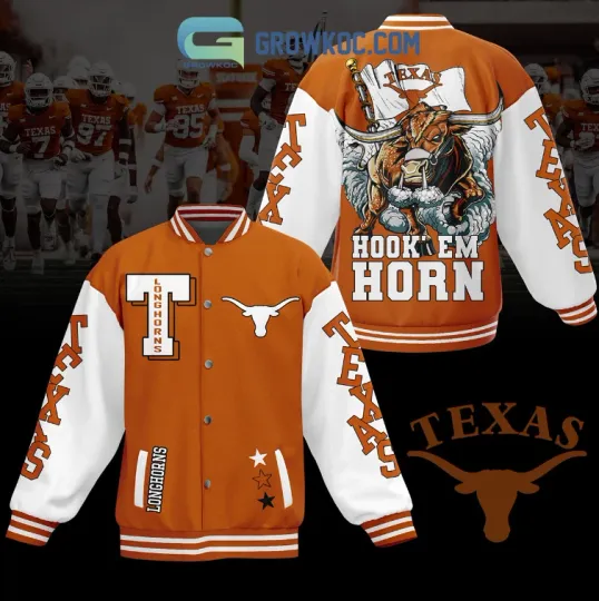 Discover Texas Hook Em Horns Baseball Jacket Gift For Christmas