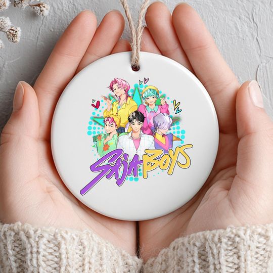 Discover Personalized Name KPOP Ceramic Ornament, Saja Boys Christmas 2025 Decoration, Gift for Her, Printed One Side
