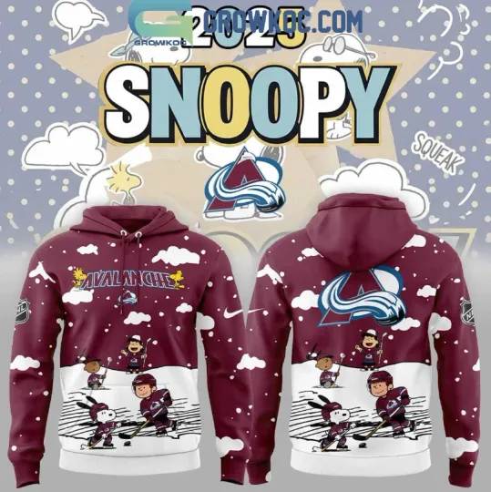 Discover Colorado Ava*lanch Snoopy And Peanut 2025 3D Hoodie