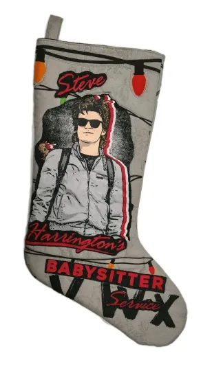 Christmas Stocking Stranger Things Steve Babysitter Baby Sitter