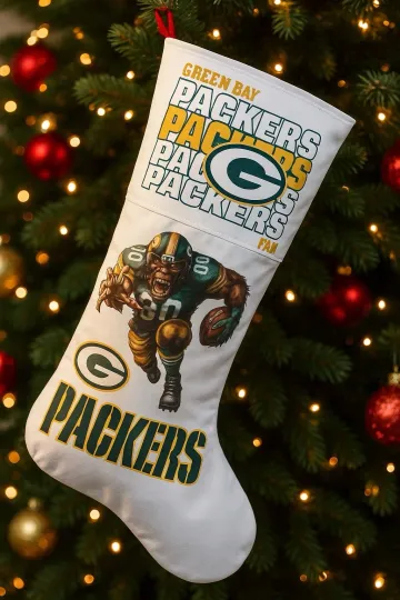 Green Bay Packers Christmas Stocking Holiday
