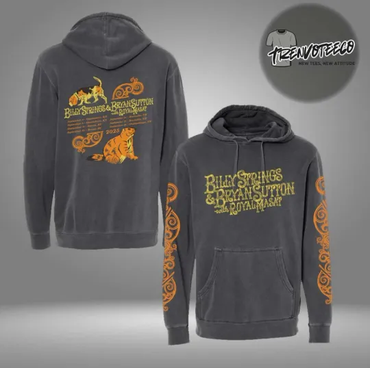 Discover Billy Strings Bryan Sutton With Royal Masat Groundhog 3D Hoodie With Dates
