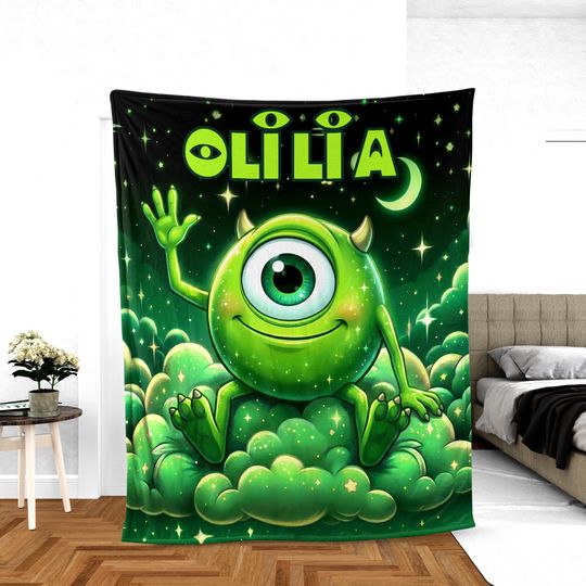 Discover Personalized Mike Blanket, Monster Inc Blanket Mike Birthday Gifts Disney Christmas Gifts