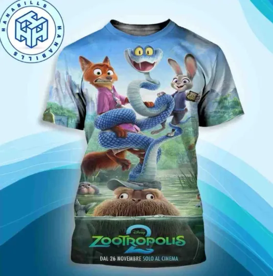 Discover Zootopia 3D T-Shirt Full Size