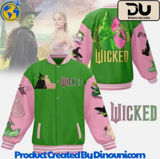 Wicked Baseball Jacket Gift For Christmas