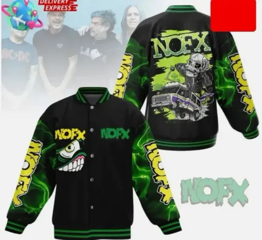 NOFX Rock Band Limited Edition Baseball Jacket Gift For Christmas