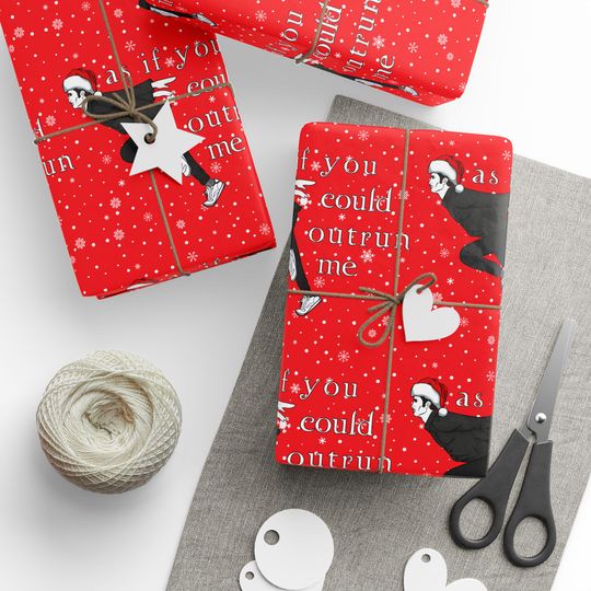 Twilight Christmas Wrapping Paper As If You Could Out Run Me Edward Cullen Christmas Twilight Merch Twilight Gift Twilight New Moon Titsoak