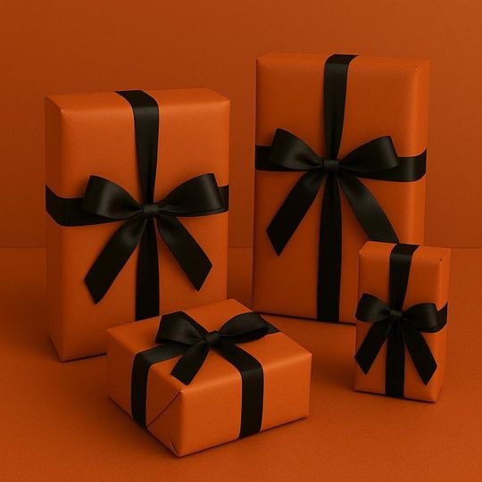 Burnt Orange Gift Paper| Dark orange Roll Wrapping Paper| Christmas Gift Paper| Solid wrapping paper | Minimalist Holiday Gift Wrap| Fall