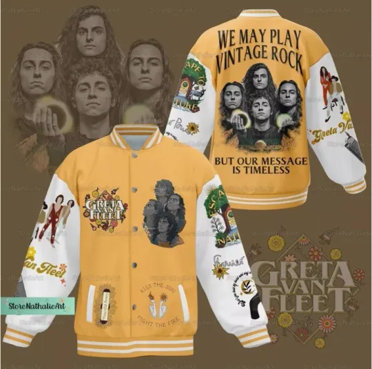 Discover Greta Van Fleettt Baseball Jacket, Gretaaa Van Fleet Baseball Jacket