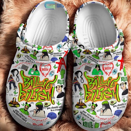 Billie Eilish You Should See Me In A Crown Clogs, Pop Music Christmas Gift, Matching Gift Holiday