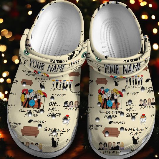 Personalized Name Clogs Friends TV Series Insprised, TV Show Fan Christmas Gift