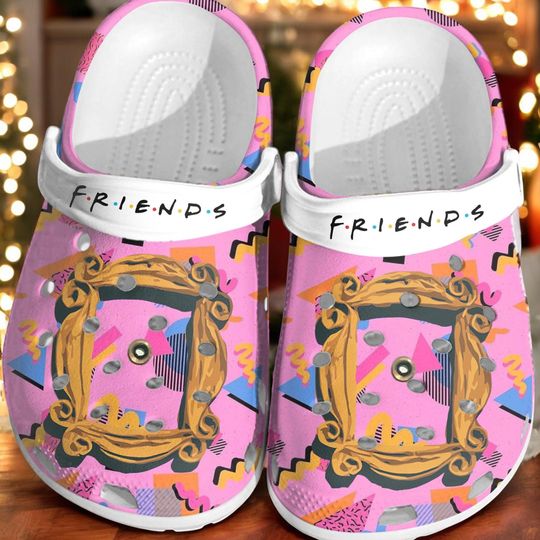 Friends Tv Series Clogs, TV Series Christmas Gift, Cute Pink Clogs, Matching Gift Holiday