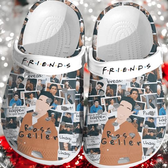 Discover Ross Geller FRIENDS Clogs Crocs, TV Series Christmas Gift, Custom Shoes Unisex, Funny Crocs,