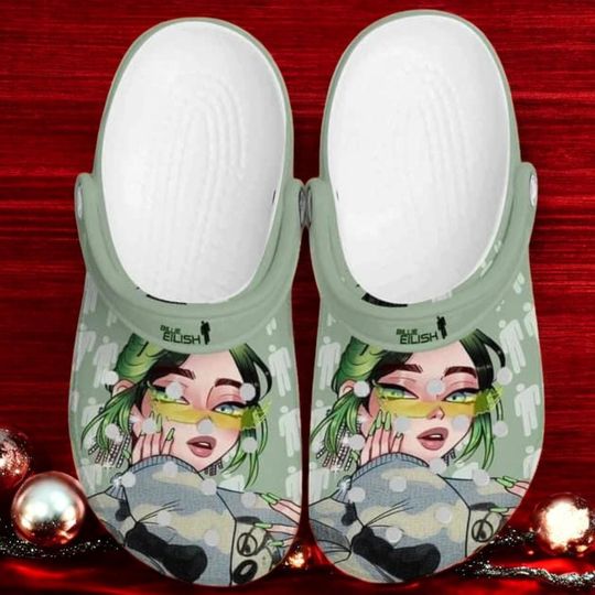 Discover Cute Billie Singer Clogs Shoes,  Idol Teenage Christmas Clog, Cute Slipper Unisex Footwear, Gift For Her