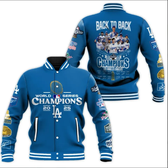 Discover Dodgers Back To Back Champions Baseball Jacket Gift For Christmas
