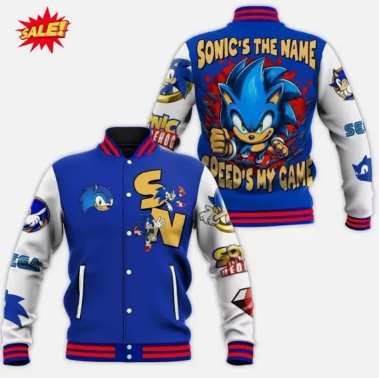 Discover Sonics The Name Speeds My Game Baseball Jacket Gift For Christmas
