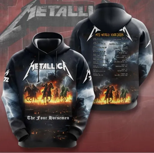 Discover M72 World Tour 2025 Hot MET Band 3D Hoodie Fan Gift