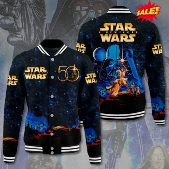 Discover Star Wars 50th Anniversary Baseball Jacket All Size Gift For Christmas