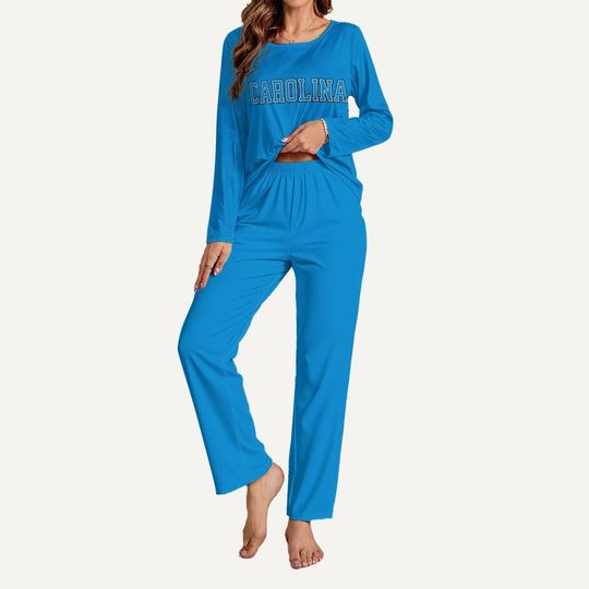 Discover Carolina Pajama Set, Game Day Lounge Set, Carolina Sports Fan Sleepwear
