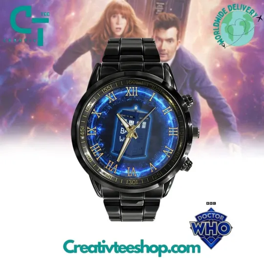 Doctor Who Bad Wolf Stainless Steel Calendar Watch