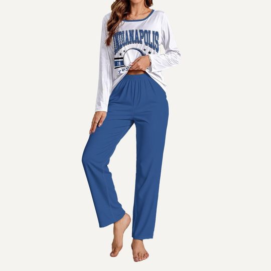 Discover Indianapolis Pajama Set, Game Day Lounge Set, Indianapolis Sports Fan Sleepwear