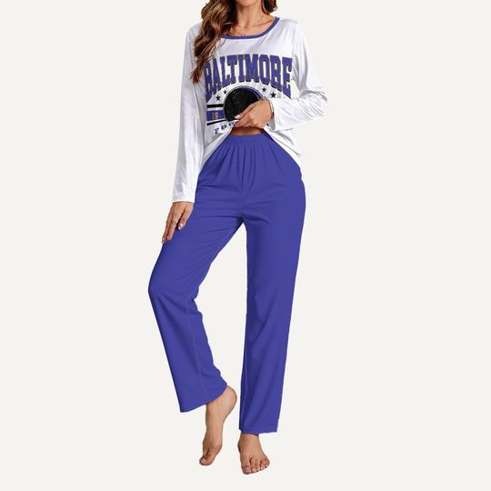 Discover Baltimore Pajama Set, Game Day Lounge Set, Baltimore Sports Fan Sleepwear