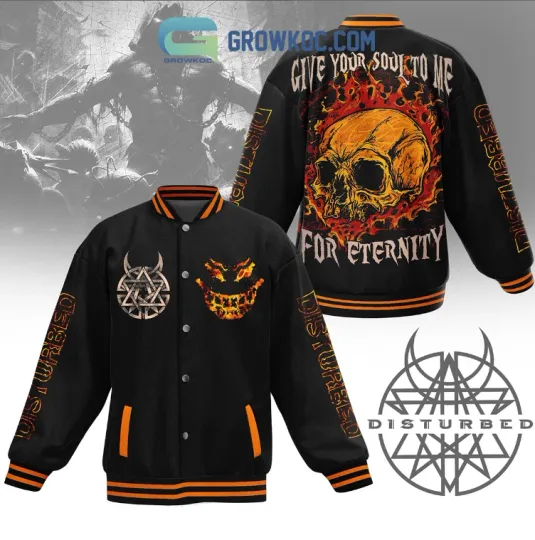 Discover HOT Disturbed Give Your Soul To Me For Eternity Fan Baseball Jacket